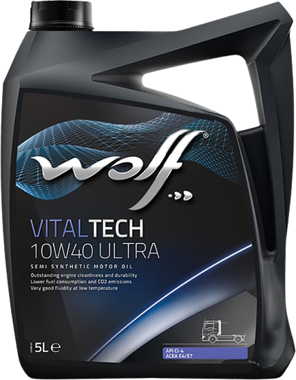Моторное масло Wolf VitalTech 10W-40 Ultra, 5л